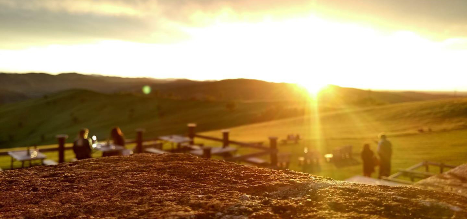 tramonto dalla veranda del circolo della caccia